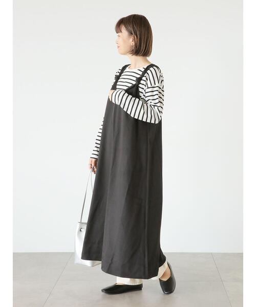 Lugnoncure(ルノンキュール)の「ノットキャミワンピース(ワンピース・レディース・ブラック/ベージュ/カーキ・F)」の12枚目の写真