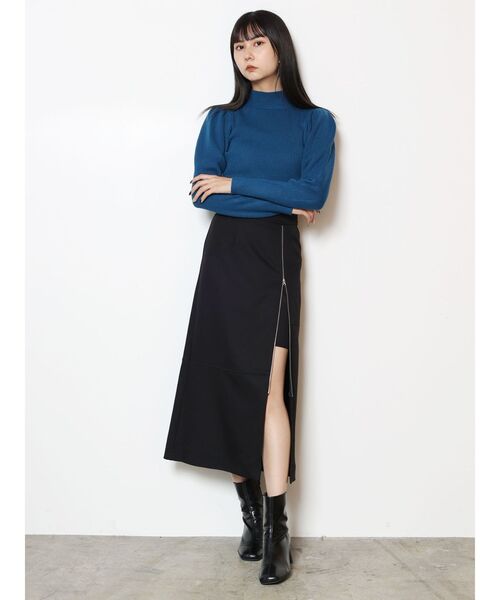 MURUA（ムルーア）の「ボリュームスリーブニットトップス（ニット/セーター・レディース・ブルー/アイボリー/ブラック・FREE）」の10枚目の写真