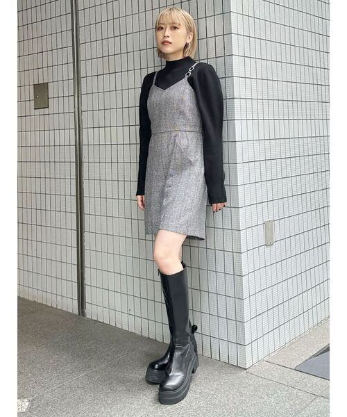 MURUA（ムルーア）の「ボリュームスリーブニットトップス（ニット/セーター・レディース・ブルー/アイボリー/ブラック・FREE）」の15枚目の写真