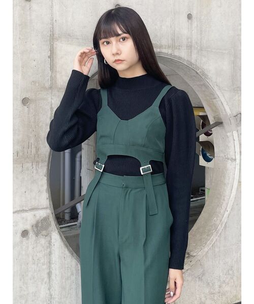 MURUA（ムルーア）の「ボリュームスリーブニットトップス（ニット/セーター・レディース・ブルー/アイボリー/ブラック・FREE）」の16枚目の写真