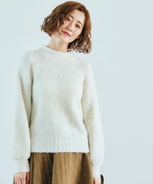 grove（グローブ）の「◆1枚で華やか見え！ラメブークレーニット（ニット/セーター・レディース）」