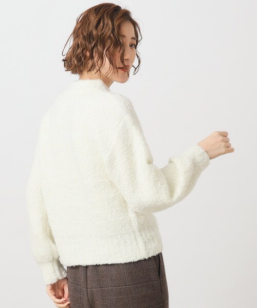 grove（グローブ）の「◆1枚で華やか見え！ラメブークレーニット（ニット/セーター・レディース・ライトブルー/ライトグレー/オフホワイト・02/03/04/01/05）」の18枚目の写真