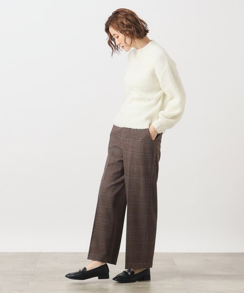 grove（グローブ）の「◆1枚で華やか見え！ラメブークレーニット（ニット/セーター・レディース・ライトブルー/ライトグレー/オフホワイト・02/03/04/01/05）」の17枚目の写真