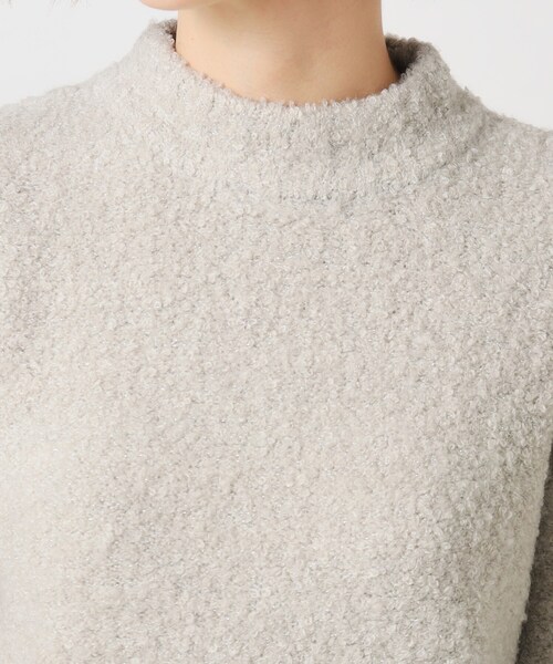 grove（グローブ）の「◆1枚で華やか見え！ラメブークレーニット（ニット/セーター・レディース・ライトブルー/ライトグレー/オフホワイト・02/03/04/01/05）」の4枚目の写真