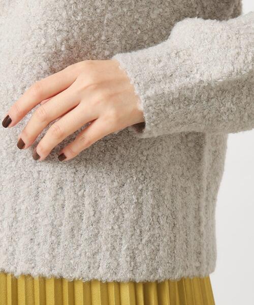 grove（グローブ）の「◆1枚で華やか見え！ラメブークレーニット（ニット/セーター・レディース・ライトブルー/ライトグレー/オフホワイト・02/03/04/01/05）」の21枚目の写真