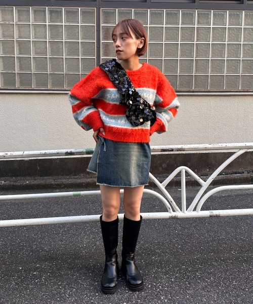 HELLO.SANFRANCISCO(ハローサンフランシスコ)の「【HELLO.SANFRANCISCO/ハローサンフランシスコ】スパンコールマルチウェイベルト(付け襟・レディース・シルバー/ブラック・FREE)」の19枚目の写真