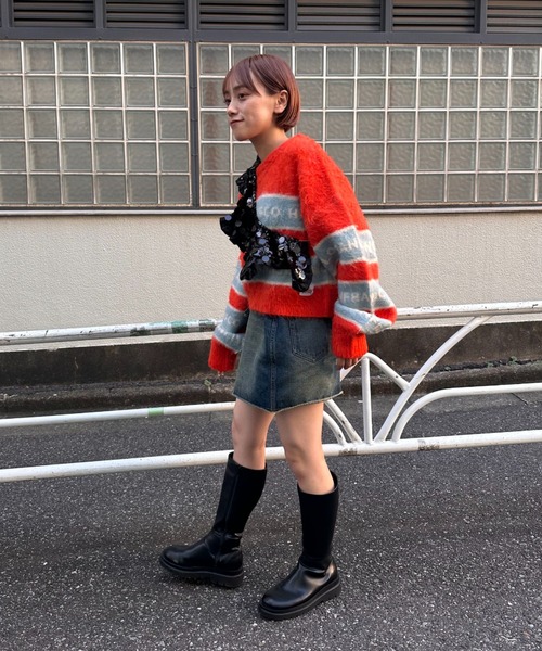 HELLO.SANFRANCISCO(ハローサンフランシスコ)の「【HELLO.SANFRANCISCO/ハローサンフランシスコ】スパンコールマルチウェイベルト(付け襟・レディース・シルバー/ブラック・FREE)」の5枚目の写真