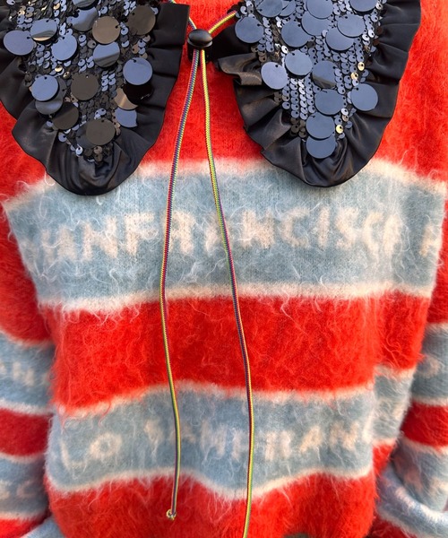 HELLO.SANFRANCISCO(ハローサンフランシスコ)の「【HELLO.SANFRANCISCO/ハローサンフランシスコ】スパンコールマルチウェイベルト(付け襟・レディース・シルバー/ブラック・FREE)」の15枚目の写真