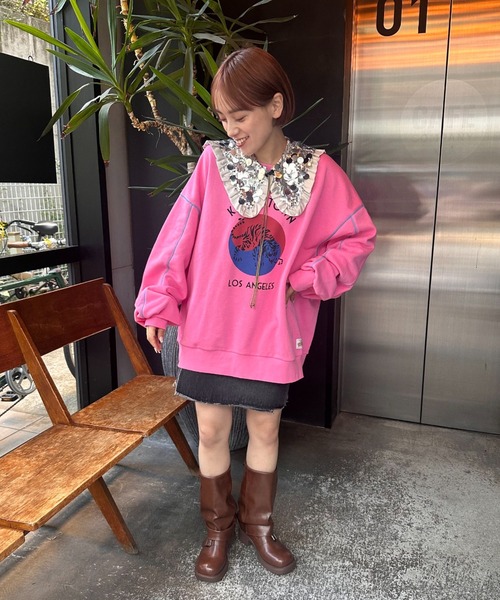 HELLO.SANFRANCISCO(ハローサンフランシスコ)の「【HELLO.SANFRANCISCO/ハローサンフランシスコ】スパンコールマルチウェイベルト(付け襟・レディース・シルバー/ブラック・FREE)」の20枚目の写真