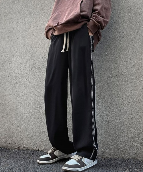 Anchor Smith（アンカー スミス）の「ハンドステッチラインイージーワイドパンツ（スラックス・メンズ・ブラック/スミクロ・XL/M/L）」の13枚目の写真
