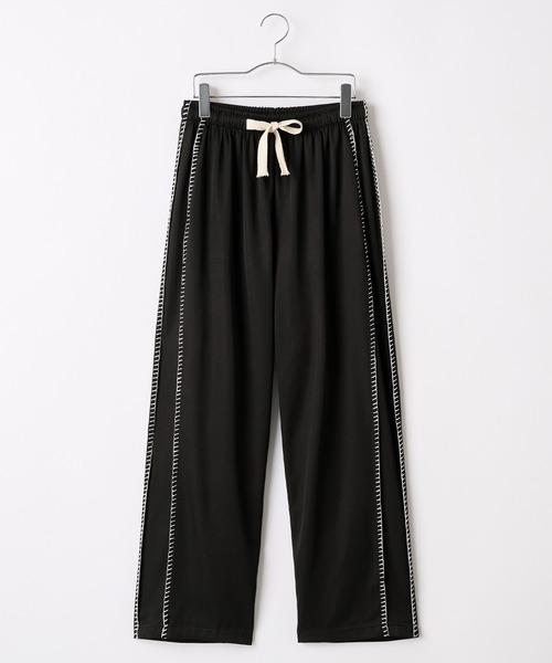 Anchor Smith（アンカー スミス）の「ハンドステッチラインイージーワイドパンツ（スラックス・メンズ・ブラック/スミクロ・XL/M/L）」の3枚目の写真