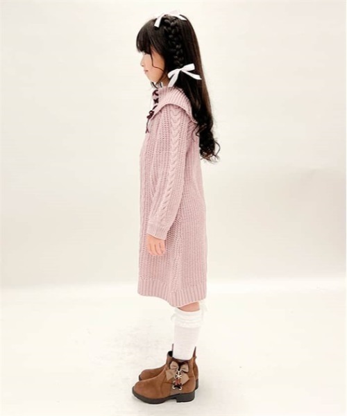 axes femme（アクシーズファム）の「W編み上げニットチュニック