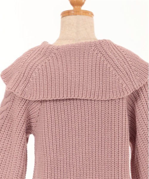 axes femme(アクシーズファム)の「W編み上げニットチュニック(チュニック・キッズ・サックスブルー/ピンク・X-LARGE/LARGE/MEDIUM/XX-LARGE)」の12枚目の写真