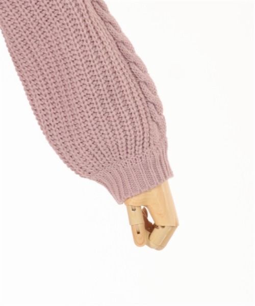 axes femme(アクシーズファム)の「W編み上げニットチュニック(チュニック・キッズ・サックスブルー/ピンク・X-LARGE/LARGE/MEDIUM/XX-LARGE)」の13枚目の写真