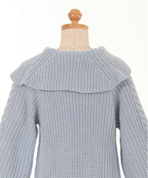 axes femme（アクシーズファム）の「W編み上げニットチュニック