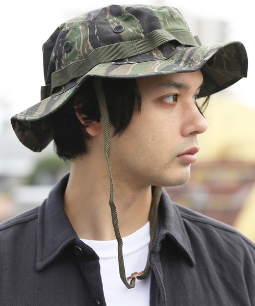 ８(eight)（エイト）の「ジャングルハット ミリタリー物（ハット・メンズ・カーキ/オリーブ/ブラック/ウッドランド/その他1/その他2/その他3/その他4/その他6・X-LARGE/LARGE）」の5枚目の写真