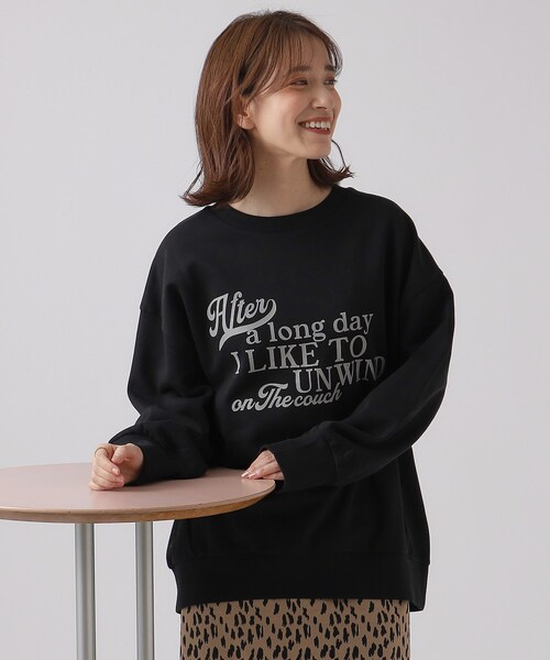 Cutie Blonde(キューティーブロンド)の「◆裏起毛 前振りロゴスウェット【SHOO WARM】(スウェット・レディース・ライトパープル/ベージュ系その他6/ブラック系1/ライトグレー系・00)」の1枚目の写真