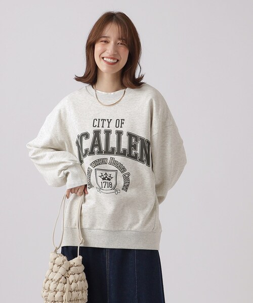 Cutie Blonde(キューティーブロンド)の「◆裏起毛 前振りロゴスウェット【SHOO WARM】(スウェット・レディース・ライトパープル/ベージュ系その他6/ブラック系1/ライトグレー系・00)」の6枚目の写真