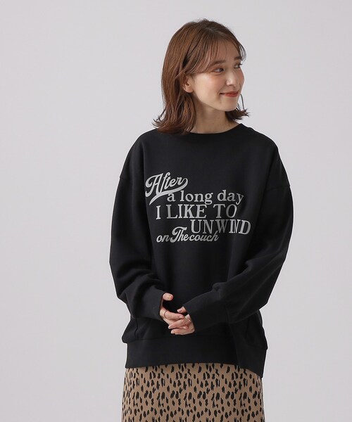Cutie Blonde(キューティーブロンド)の「◆裏起毛 前振りロゴスウェット【SHOO WARM】(スウェット・レディース・ライトパープル/ベージュ系その他6/ブラック系1/ライトグレー系・00)」の9枚目の写真