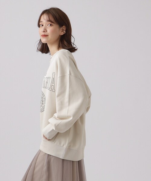 Cutie Blonde(キューティーブロンド)の「◆裏起毛 前振りロゴスウェット【SHOO WARM】(スウェット・レディース・ライトパープル/ベージュ系その他6/ブラック系1/ライトグレー系・00)」の13枚目の写真