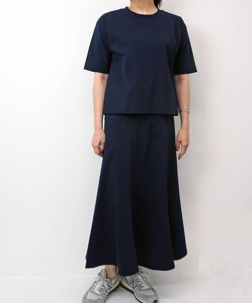 Grand PARK（グランドパーク）の「2点セット【半袖Tシャツ+マーメイドスカート】（ワンピース・レディース・ブラック/ネイビー/チャコールグレー・FREE）」の3枚目の写真