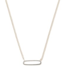 Ray BEAMS | Ray BEAMS / シルバー １コマ オーバルチェーン ネックレス(ネックレス)