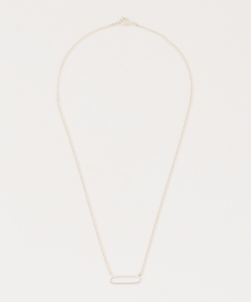 Ray BEAMS（レイビームス）の「Ray BEAMS / シルバー １コマ オーバルチェーン ネックレス（ネックレス・レディース・シルバー・ONE SIZE）」の3枚目の写真