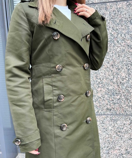 SPIGA（スピーガ）の「ﾛﾝｸﾞﾄﾚﾝﾁｺｰﾄ（トレンチコート・レディース・カーキ・FREE）」の4枚目の写真