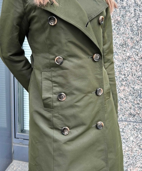 SPIGA（スピーガ）の「ﾛﾝｸﾞﾄﾚﾝﾁｺｰﾄ（トレンチコート・レディース・カーキ・FREE）」の5枚目の写真