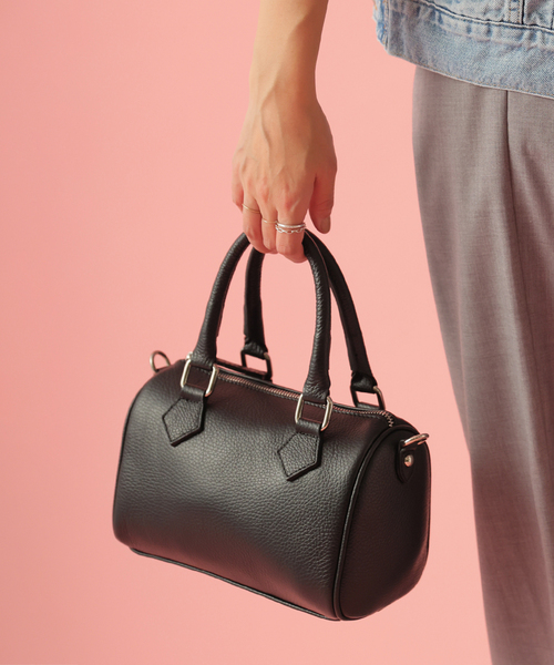 JOURNAL STANDARD relume（ジャーナルスタンダード　レリューム）の「AULENTTI ボストンBAG（ボストンバッグ・レディース・ブラック/ベージュ・FREE）」の4枚目の写真