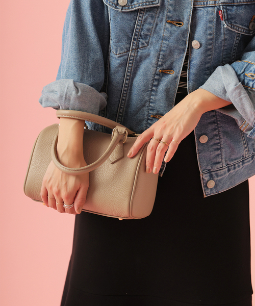 JOURNAL STANDARD relume（ジャーナルスタンダード　レリューム）の「AULENTTI ボストンBAG（ボストンバッグ・レディース・ブラック/ベージュ・FREE）」の5枚目の写真