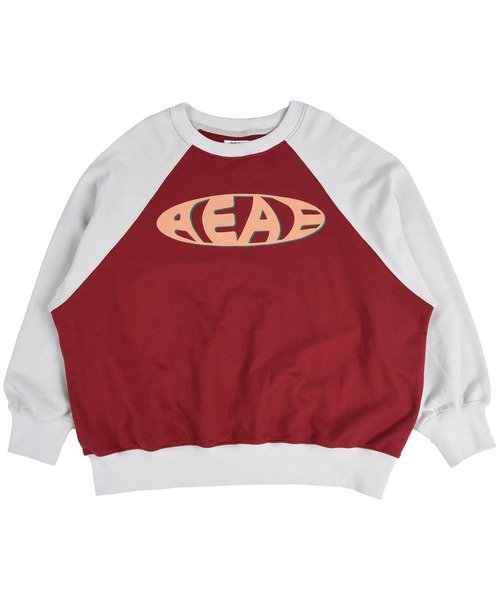 aeae（エーイーエーイー）の「Vintage Logo Raglan Sweatshirts（スウェット・レディース・チャコールグレー/ネイビー/ベージュ・FREE）」の3枚目の写真