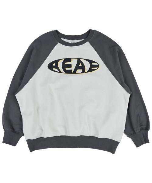 aeae（エーイーエーイー）の「Vintage Logo Raglan Sweatshirts（スウェット・レディース・チャコールグレー/ネイビー/ベージュ・FREE）」の4枚目の写真