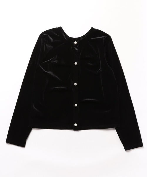 saloon（サルーン）の「SALOON(サルーン)/【AMBELLITE】 2WAYベロアプルオーバー（カーディガン/ボレロ・レディース・ライトグリーン/ブラック・FREE）」の17枚目の写真