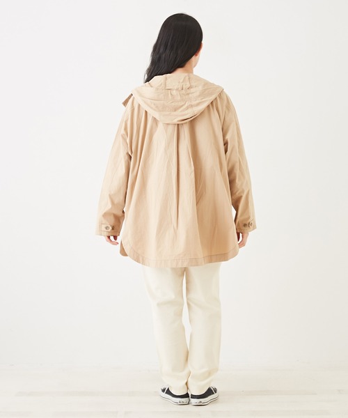 【セール】綿ダンプラグランスリーブパーカージャケット（ブルゾン）｜CUBE SUGAR（キューブシュガー）