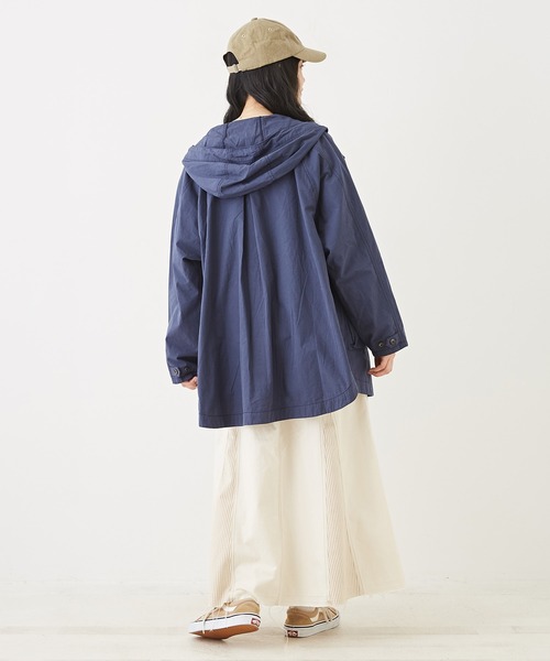 【セール】綿ダンプラグランスリーブパーカージャケット（ブルゾン）｜CUBE SUGAR（キューブシュガー）