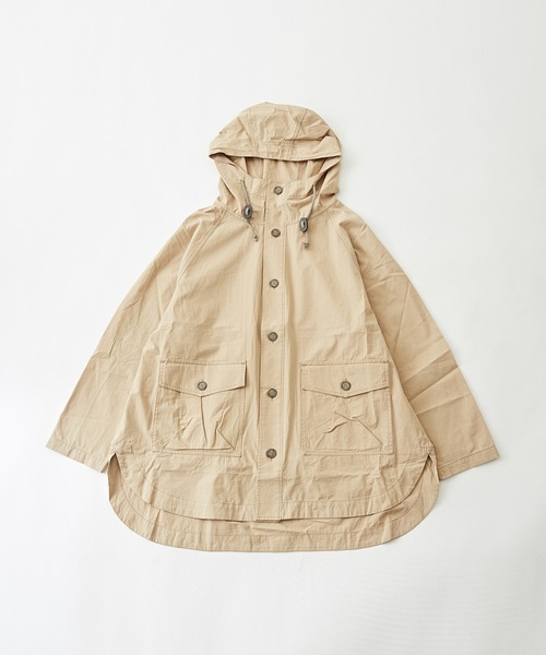 【セール】綿ダンプラグランスリーブパーカージャケット（ブルゾン）｜CUBE SUGAR（キューブシュガー）