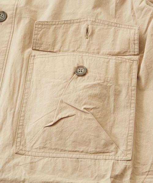 【セール】綿ダンプラグランスリーブパーカージャケット（ブルゾン）｜CUBE SUGAR（キューブシュガー）