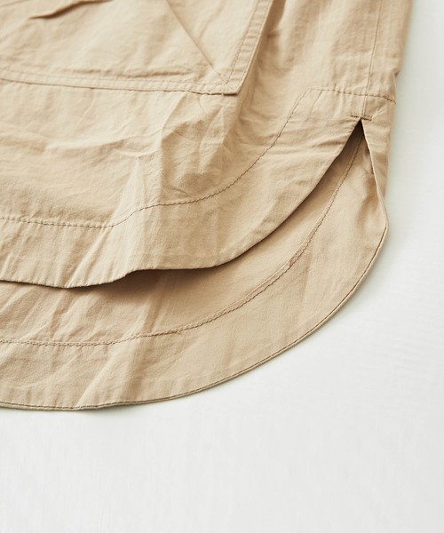 【セール】綿ダンプラグランスリーブパーカージャケット（ブルゾン）｜CUBE SUGAR（キューブシュガー）