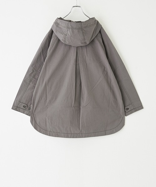 【セール】綿ダンプラグランスリーブパーカージャケット（ブルゾン）｜CUBE SUGAR（キューブシュガー）