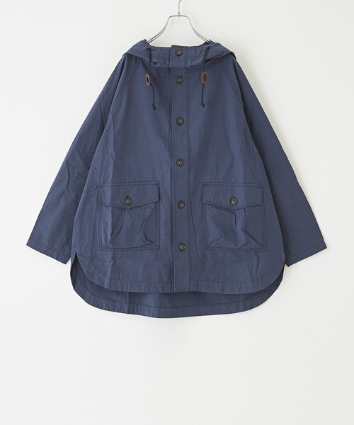 【セール】綿ダンプラグランスリーブパーカージャケット（ブルゾン）｜CUBE SUGAR（キューブシュガー）