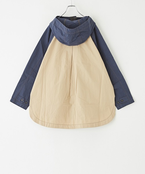 【セール】綿ダンプラグランスリーブパーカージャケット（ブルゾン）｜CUBE SUGAR（キューブシュガー）