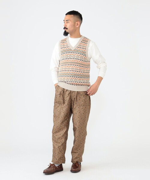 BEAMS PLUS(ビームスプラス)の「BEAMS PLUS / ポリエステル アニマルプリント ブッシュパンツ(その他パンツ・メンズ・ブラウン/オリーブ・M/XL/S/L)」の4枚目の写真
