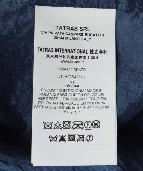 TATRAS(タトラス)の「撥水加工ロング丈長袖ワッシャーライトコート【TATRAS/タトラス】(ブルゾン・レディース・ブルー・38)」の20枚目の写真