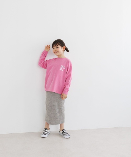 BAYFLOW（ベイフロー）の「[春素材で登場!!]カットリブスカート（KIDS）（スカート・キッズ・ブラック/グレー・110cm/120cm/130cm/140cm）」の19枚目の写真