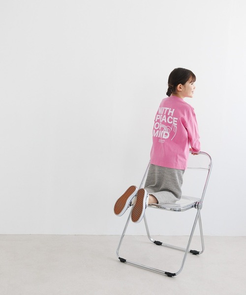 BAYFLOW（ベイフロー）の「[春素材で登場!!]カットリブスカート（KIDS）（スカート・キッズ・ブラック/グレー・110cm/120cm/130cm/140cm）」の20枚目の写真