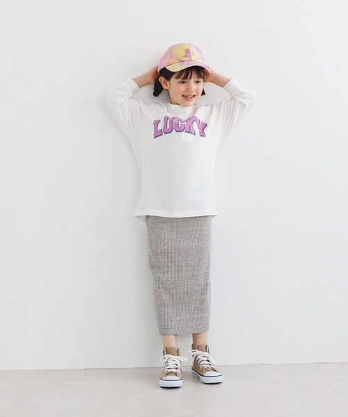 BAYFLOW（ベイフロー）の「[春素材で登場!!]カットリブスカート（KIDS）（スカート・キッズ・ブラック/グレー・110cm/120cm/130cm/140cm）」の15枚目の写真