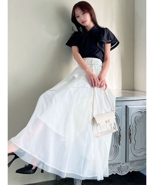 RESEXXY（リゼクシー）の「ラッフルフロントボウタイブラウス（シャツ