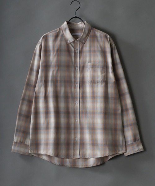 SITRY(シトリー)の「Broadcloth Stripe & Plaid Shirt/ストライプ チェック ブロードシャツ(シャツ/ブラウス・メンズ・ホワイト系その他/ブルー系その他/グレー系その他2/グレー系その他/ブルー系その他2/ブルー系その他3・M/L/LL)」の1枚目の写真
