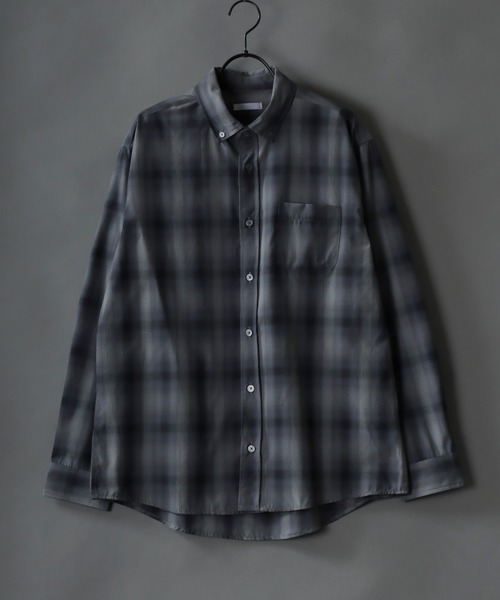 SITRY(シトリー)の「Broadcloth Stripe & Plaid Shirt/ストライプ チェック ブロードシャツ(シャツ/ブラウス・メンズ・ホワイト系その他/ブルー系その他/グレー系その他2/グレー系その他/ブルー系その他2/ブルー系その他3・M/L/LL)」の3枚目の写真
